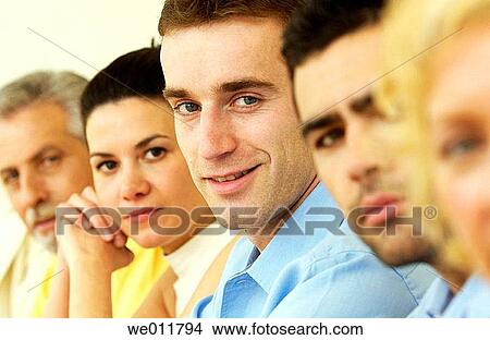 Picture - business, businessman, businesspeople, businesswoman. Fotosearch