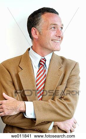 business, businesspeople, businessman, Arms crossed View Large Photo Image Stock Image - business, businesspeople, businessman, Arms crossed. Fotosearch