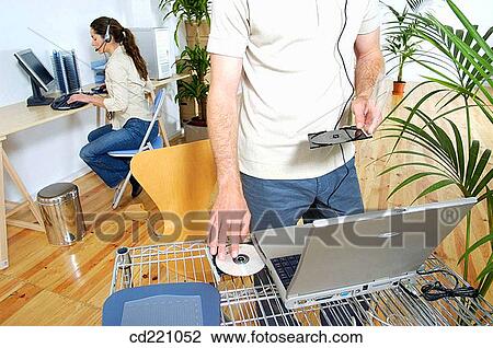 Stock Image - business, CD, CD-ROM, cds. Fotosearch