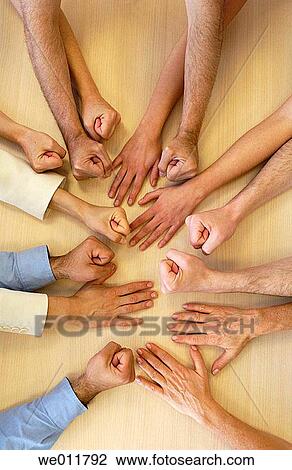 Stock Image - businesspeople, anonymous, businessman, business, arm, agreement. Fotosearch