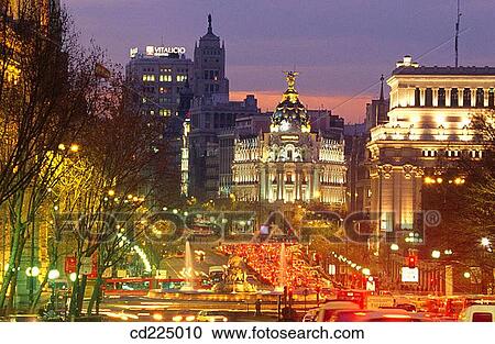 Calle de Alcala. Madrid. Spain View Large Photo Image Stock Image - Calle de Alcala. Madrid. Spain. Fotosearch