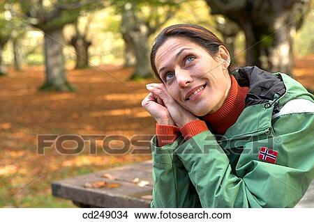 Picture - calm, contemporary, absorbed. Fotosearch