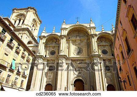 Cathedral. Granada. Andalusia, Spain View Large Photo Image Stock Photography - Cathedral. Granada. Andalusia, Spain. Fotosearch