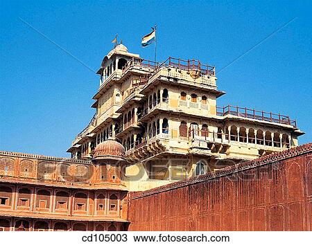 ? Chandra Mahal? (Palace of the Moon), city palace current Maharaja's residence. Jaipur. Rajasthan, India View Large Photo Image Stock Image - ? Chandra Mahal? (Palace of the Moon), city palace current Maharaja's residence. Jaipur. Rajasthan, India. Fotosearch