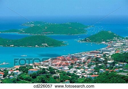 Stock Photo - Charlotte Amalie. St. Thomas. American Virgin Islands. West Indies. Caribbean. Fotosearch
