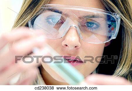 Stock Photo - Chemical characterization laboratory. Fotosearch