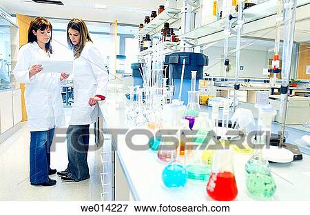 Stock Photo - Chemical characterization laboratory. Fotosearch