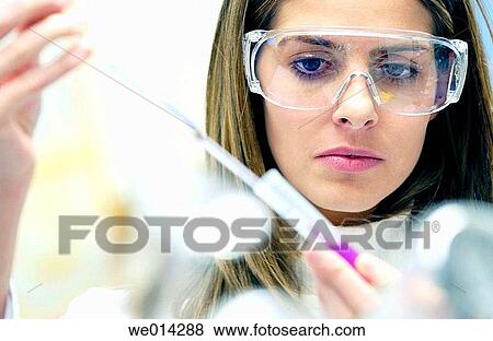 Stock Photo - Chemical characterization laboratory. Fotosearch