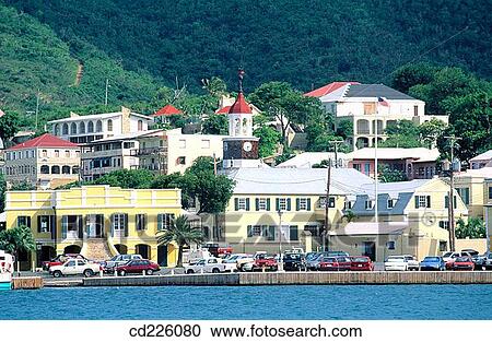 Stock Image - Christiansted, St. Croix, U. S. Virgin Islands, Caribbean. Fotosearch