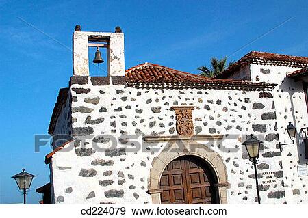 Church. Near Puerto de la Cruz. Tenerife. Canary Islands. Spain View Large Photo Image Stock Photo - Church. Near Puerto de la Cruz. Tenerife. Canary Islands. Spain. Fotosearch