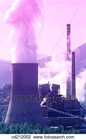 Coal-fired power station. Soto de Ribera. Asturias, Spain View Large Photo Image Stock Image - Coal-fired power station. Soto de Ribera. Asturias, Spain. Fotosearch
