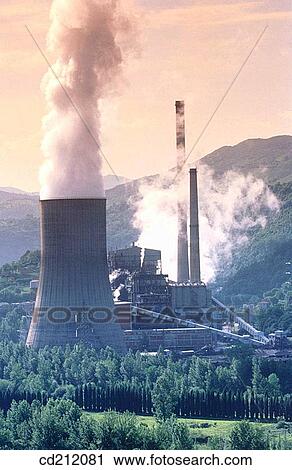 Coal-fired power station. Soto de Ribera. Asturias, Spain View Large Photo Image Stock Image - Coal-fired power station. Soto de Ribera. Asturias, Spain. Fotosearch
