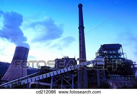 Coal-fired power station. Soto de Ribera. Asturias, Spain View Large Photo Image Stock Photograph - Coal-fired power station. Soto de Ribera. Asturias, Spain. Fotosearch