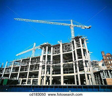 Concrete framework, offices under construction View Large Photo Image Stock Image - Concrete framework, offices under construction. Fotosearch