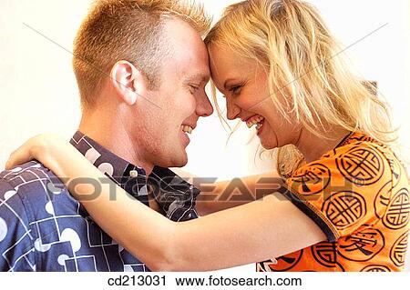 Couple in love (profile) View Large Photo Image Stock Image - Couple in love (profile). Fotosearch
