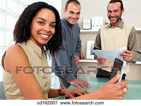 Coworkers View Large Photo Image Stock Photo - Coworkers. Fotosearch