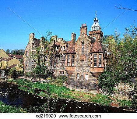 Stock Image - Dean Village. Edinburgh. Scotland. Fotosearch