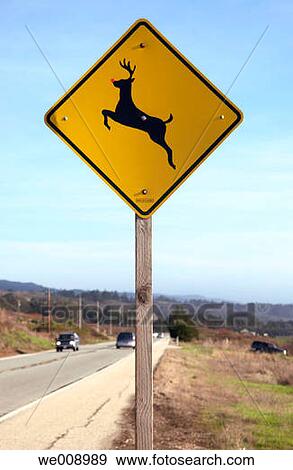 Deer crossing View Large Photo Image Stock Photo - Deer crossing. Fotosearch