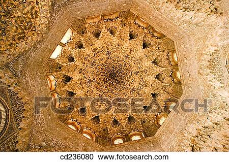 Dome of the Sala de las Dos Hermanas (Hall of the Two Sisters), Alhambra. Granada. Andalusia, Spain View Large Photo Image Stock Image - Dome of the Sala de las Dos Hermanas (Hall of the Two Sisters), Alhambra. Granada. Andalusia, Spain. Fotosearch