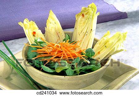 Endives with watercress View Large Photo Image Picture - Endives with watercress. Fotosearch