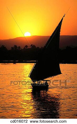 Felucca on Nile River. Egypt View Large Photo Image Stock Image - Felucca on Nile River. Egypt. Fotosearch