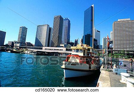 Ferry at Circular Quay with Central Business District in background. Sydney, Australia View Large Photo Image Stock Image - Ferry at Circular Quay with Central Business District in background. Sydney, Australia. Fotosearch
