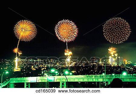 Fireworks over Sydney Harbour, Australia View Large Photo Image Stock Photo - Fireworks over Sydney Harbour, Australia. Fotosearch