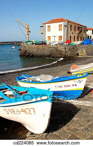 Fishing port. Puerto de la Cruz. Tenerife. Canary Islands. Spain View Large Photo Image Stock Photography - Fishing port. Puerto de la Cruz. Tenerife. Canary Islands. Spain. Fotosearch