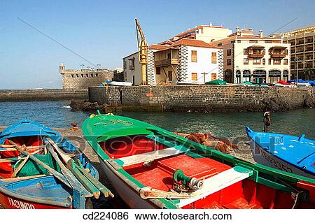Fishing. Puerto de la Cruz. Tenerife. Canary Islands. Spain View Large Photo Image Stock Photograph - Fishing. Puerto de la Cruz. Tenerife. Canary Islands. Spain. Fotosearch