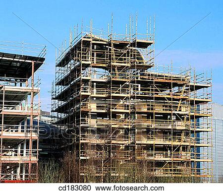 Stock Image - Flats under construction. Fotosearch