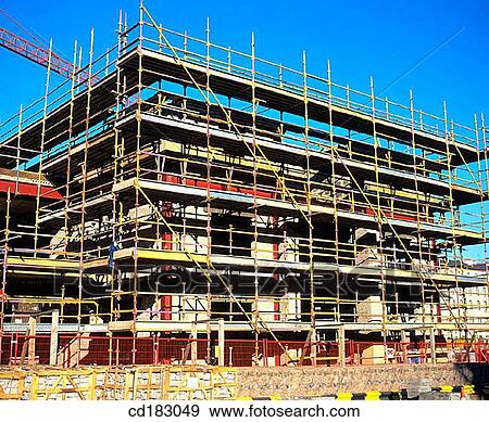 Flats under construction View Large Photo Image Stock Photo - Flats under construction. Fotosearch