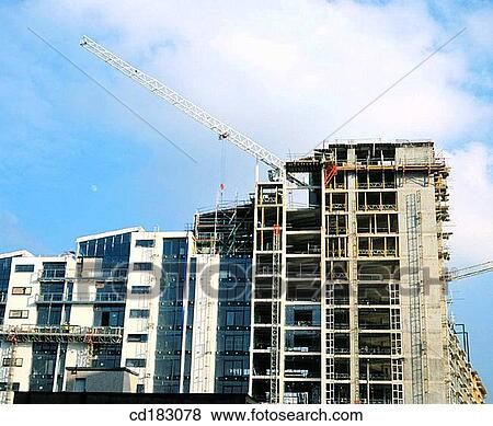 Flats under construction View Large Photo Image Stock Photo - Flats under construction. Fotosearch