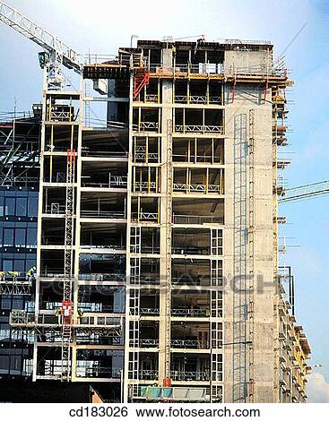 Stock Photograph - Flats under construction. Fotosearch