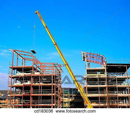 Flats under construction View Large Photo Image Stock Photograph - Flats under construction. Fotosearch