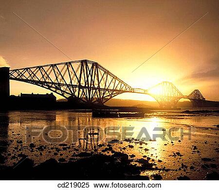 Forth Bridge (1890) at sunrise. Edinburgh. Scotland View Large Photo Image Stock Photography - Forth Bridge (1890) at sunrise. Edinburgh. Scotland. Fotosearch