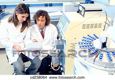 Gas chromatographer with thermal conductivity detector (TCD), electron capture detector (ECD), flame detector and gass mass detectors, Enviromental organic chemistry laboratory View Large Photo Image Picture - Gas chromatographer with thermal conductivity detector (TCD), electron capture detector (ECD), flame detector and gass mass detectors, Enviromental organic chemistry laboratory. Fotosearch