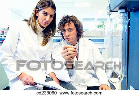 Stock Image - Gas chromatographer with thermal conductivity detector (TCD), electron capture detector (ECD), flame detector and gass mass detectors, Enviromental organic chemistry laboratory. Fotosearch