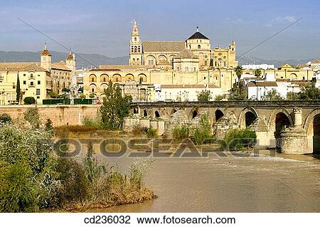 Great Mosque seen across Guadalquivir river Roman Bridge. Cordoba. Andalusia, Spain View Large Photo Image Stock Image - Great Mosque seen across Guadalquivir river Roman Bridge. Cordoba. Andalusia, Spain. Fotosearch