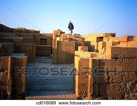 Greco-roman archeological site of Karanis. Fayum region. Egypt View Large Photo Image Stock Photo - Greco-roman archeological site of Karanis. Fayum region. Egypt. Fotosearch