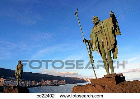 Guanche statue. Candelaria. Tenerife. Canary Islands. Spain View Large Photo Image Stock Image - Guanche statue. Candelaria. Tenerife. Canary Islands. Spain. Fotosearch