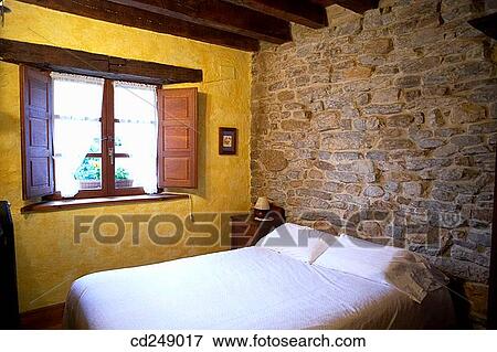 Stock Photo - Guikuri farmhouse, Murua, Gorbea Natural Park.? lava, Euskadi, Spain. Fotosearch
