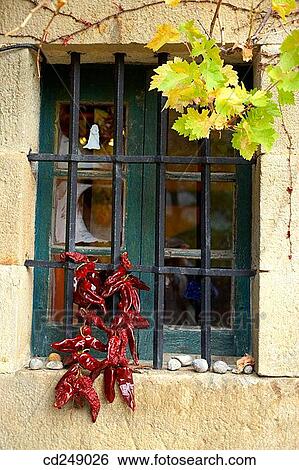 Stock Photograph - Guikuri farmhouse, Murua, Gorbea Natural Park.? lava, Euskadi, Spain. Fotosearch