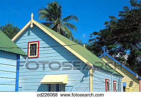 Houses. Barbados. West Indies. Caribbean View Large Photo Image Stock Photo - Houses. Barbados. West Indies. Caribbean. Fotosearch