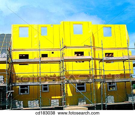 Houses under construction View Large Photo Image Stock Photo - Houses under construction. Fotosearch