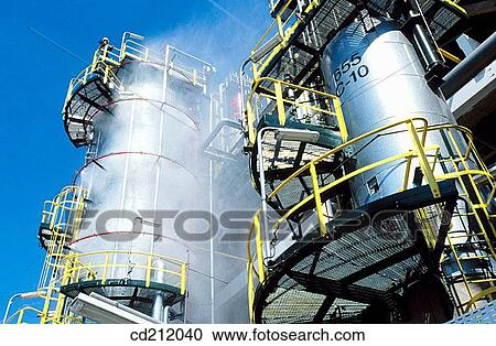 Hydrocracker. Repsol-YPF oil refinery. Tarragona province. Spain View Large Photo Image Stock Image - Hydrocracker. Repsol-YPF oil refinery. Tarragona province. Spain. Fotosearch