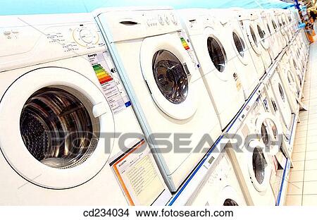 Picture - Hypermaket, white goods section. Fotosearch