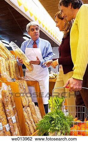Stock Image - Hypermarket, bread. Fotosearch