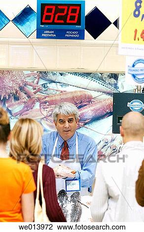 Hypermarket, fish shop View Large Photo Image Stock Image - Hypermarket, fish shop. Fotosearch