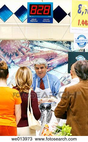 Hypermarket, fish shop View Large Photo Image Stock Image - Hypermarket, fish shop. Fotosearch