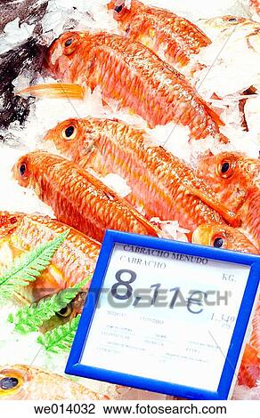 Stock Image - Hypermarket, fish. Fotosearch